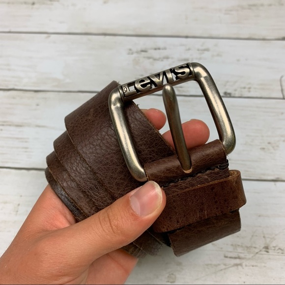 Levi's Brown Genuine Leather Soft Belt - Picture 6 of 16